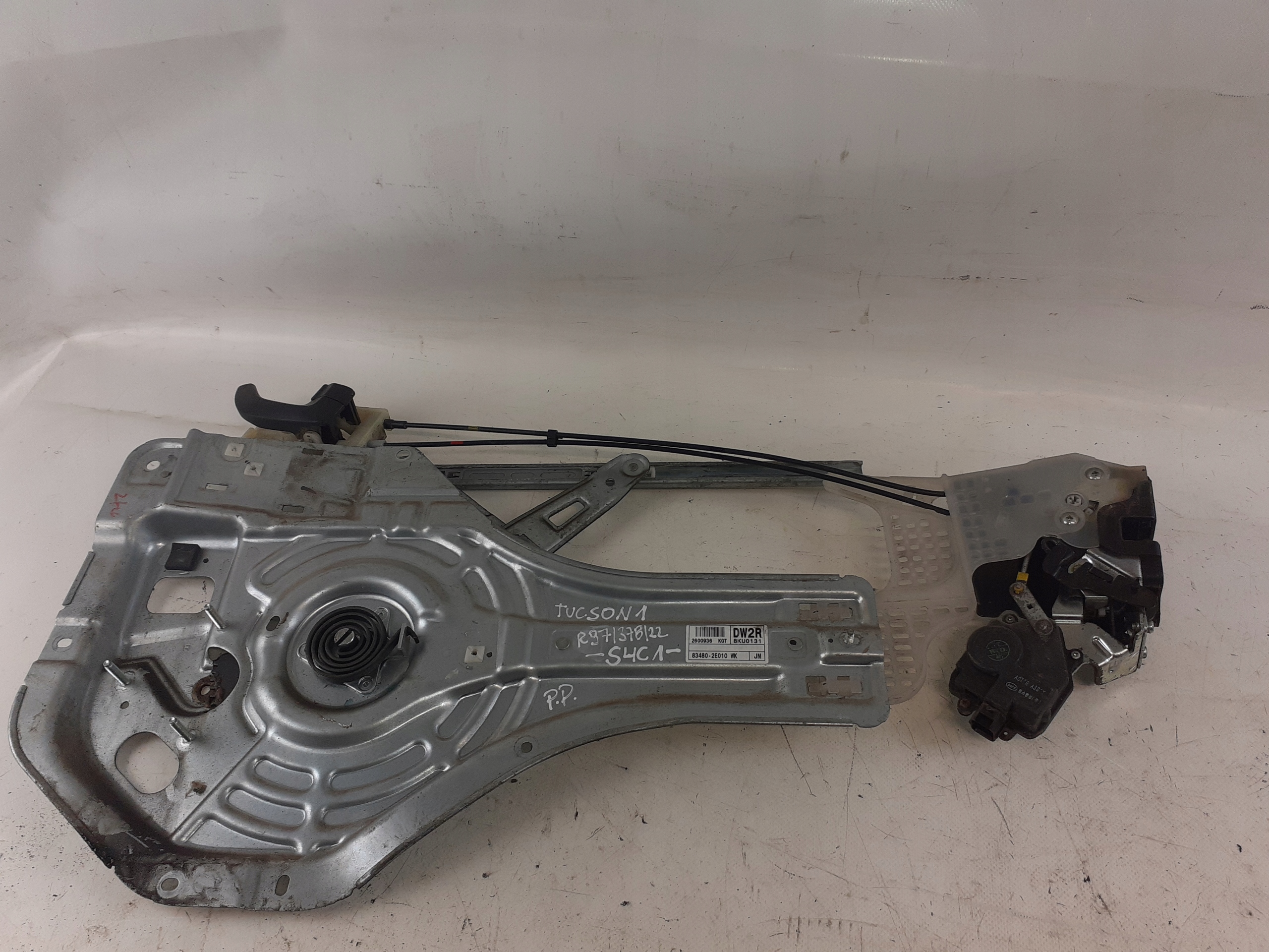 mechanism windows Tucson Hyundai and right front