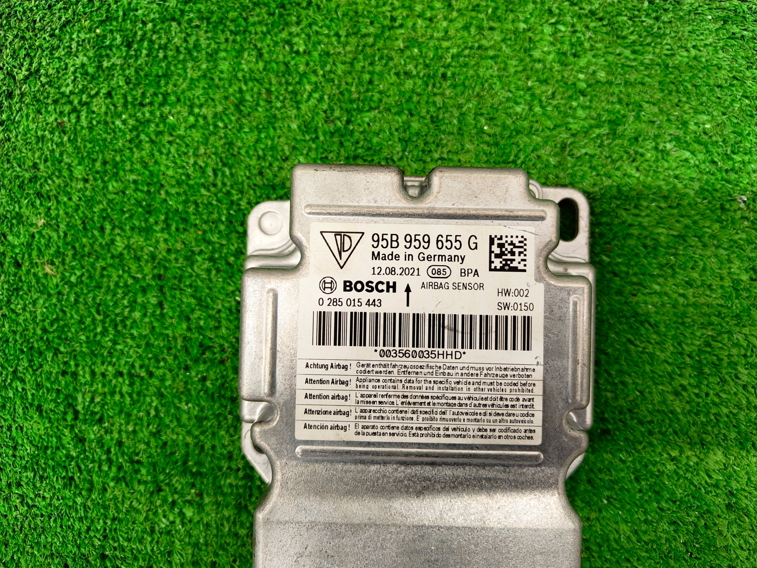 PORSCHE MACAN module control unit airbag 95B959655G
