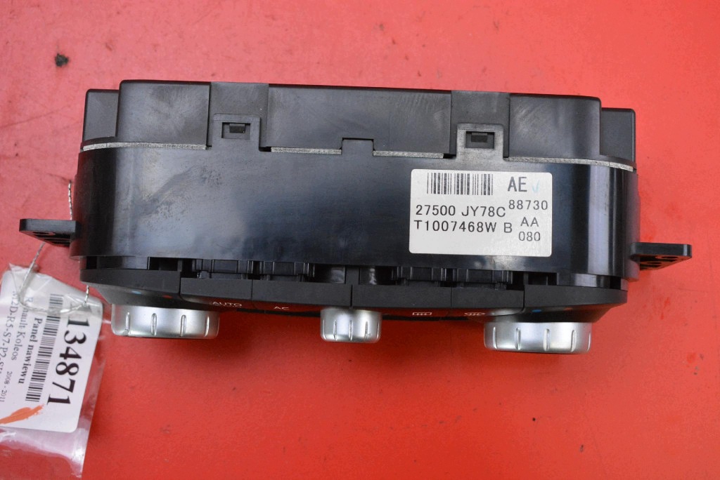 control panel air conditioning devices KLIMY 27500-JY78C RENAULT KOLEOS 1 and 08-11