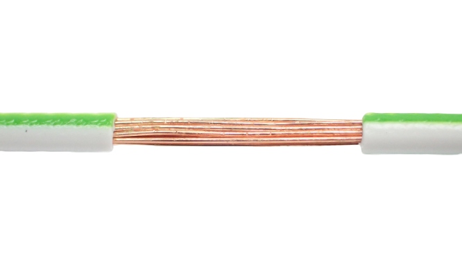 

Przewód Kabel Flry-b 1x0,5mm Biało Zielony 1m