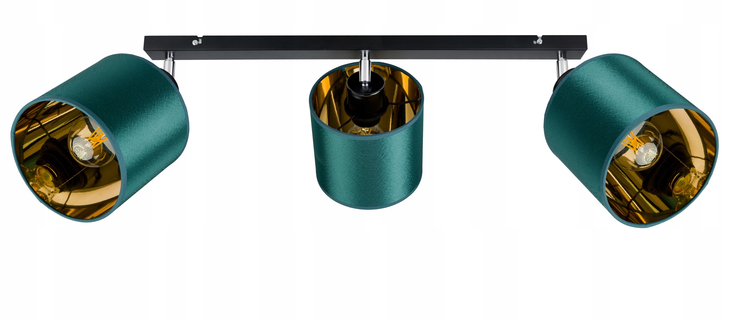 Lampa stropní svítidlo pohyblivý lustr sufiová Abażur zlatá