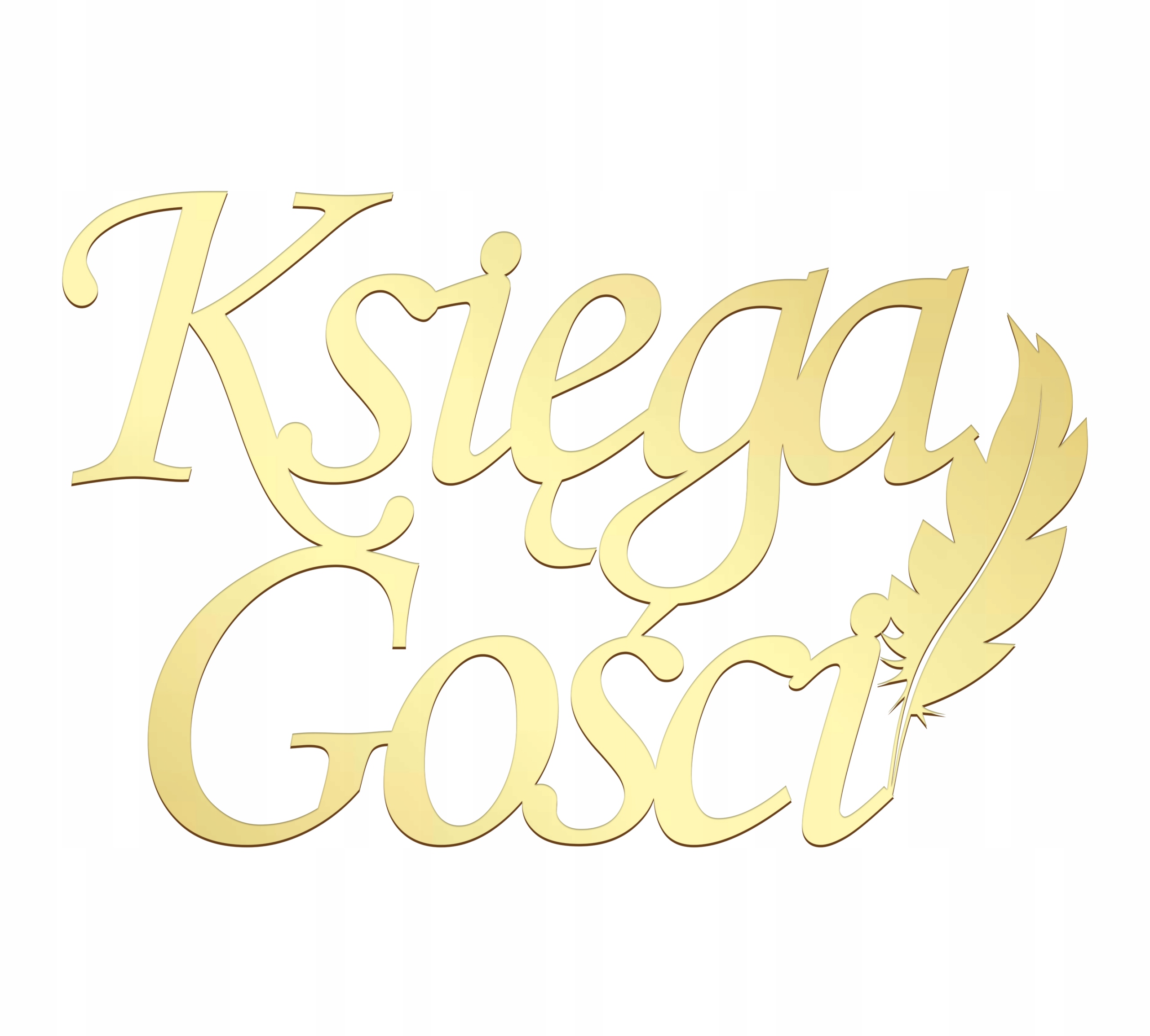 

Księga Gości Napis Na Stół Wesele Ślub Złoty