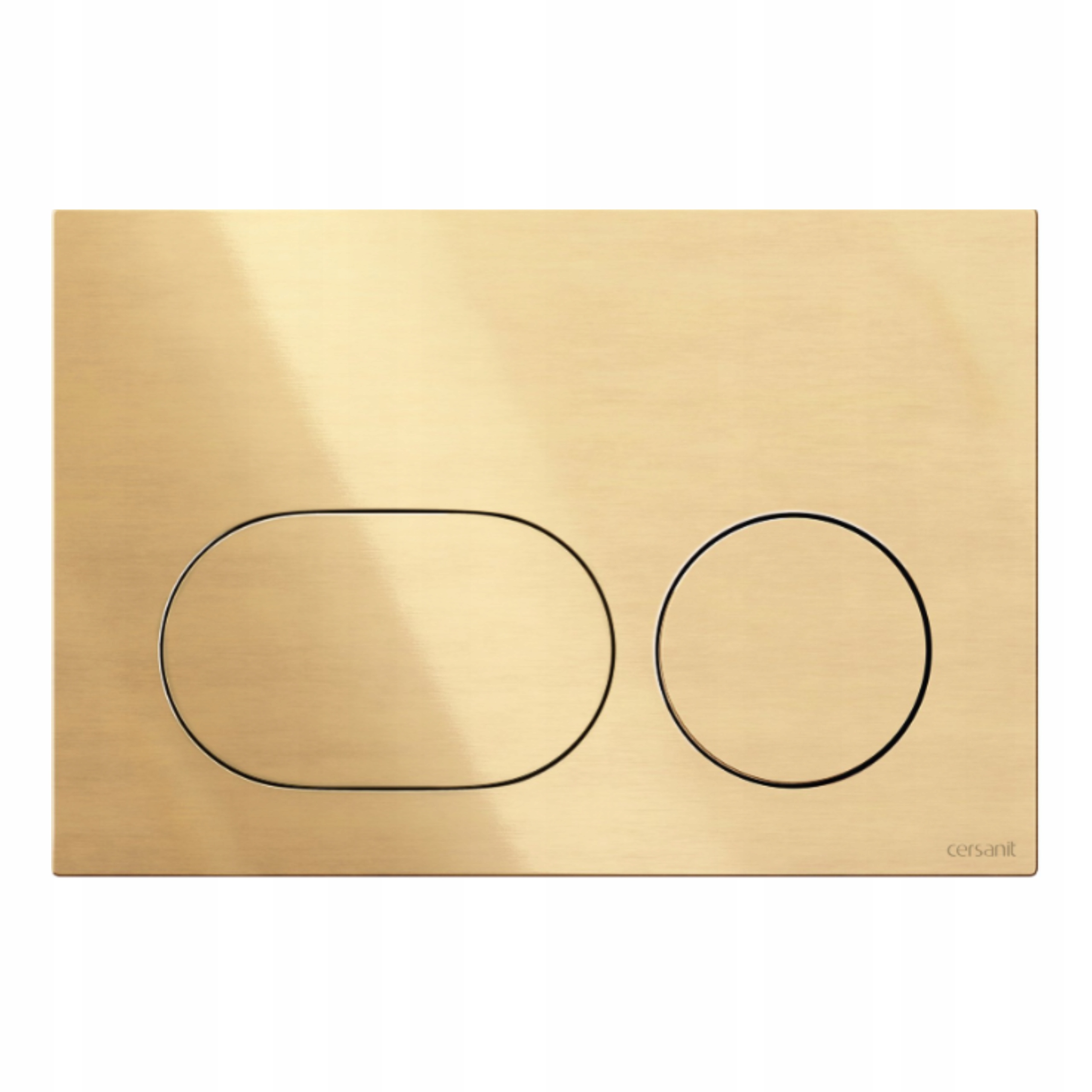 Mechanické tlačítko pro Wc Cersanit Dueto zlatá kartáčovaná barva K3003-001