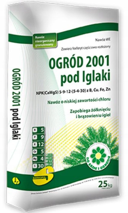 

Nawóz Pod Iglaki 25kg wzrost i wybarwienie tuje