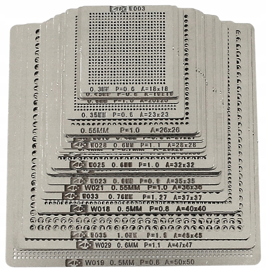 Univerzální Síta Bga Sada 27ks Reballing Nová Varianta Pro Reballing