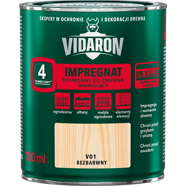

Vidaron Impregnat Gruntujący 0,7L Bezbarwny V01