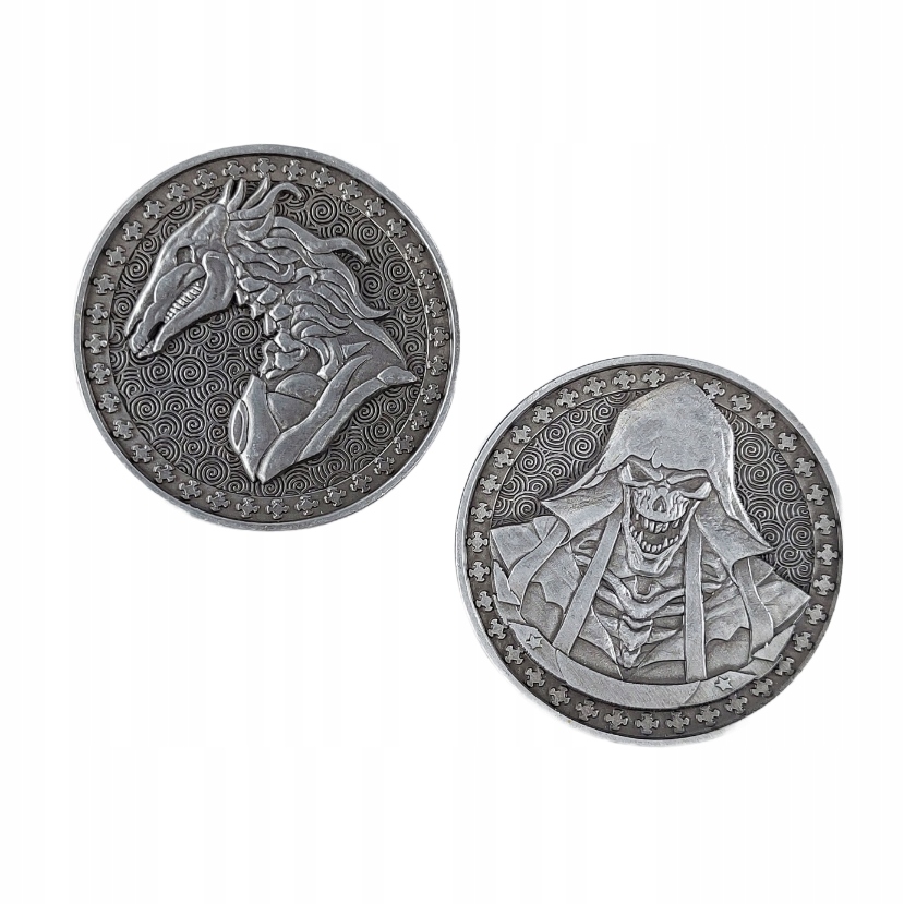 WŁADCY SREBRNA METALOWA MONETA 1 SZT LARP RPG