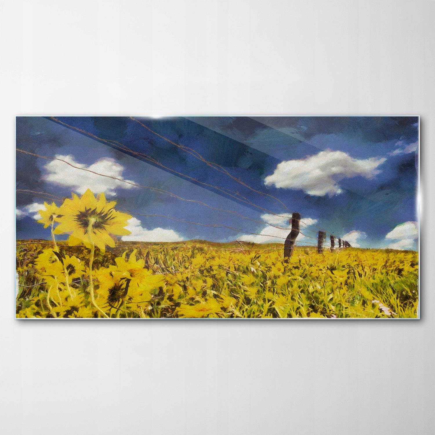 

Hartowany Obraz Szklany Słoneczniki Kwiaty 120x60