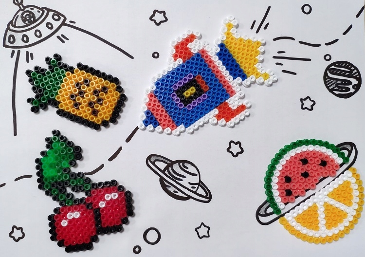 KORALIKI HAMA MIDI 3000 201-82 KOLOR CIEMNA FUKSJA Marka Hama