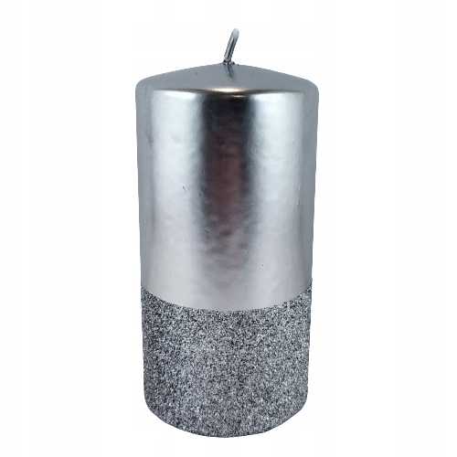 

Świeca Prince Walec Średni Srebrny