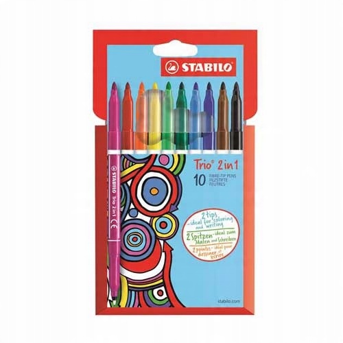 

Pisaki Stabilo Trio 2w1 dwustronne