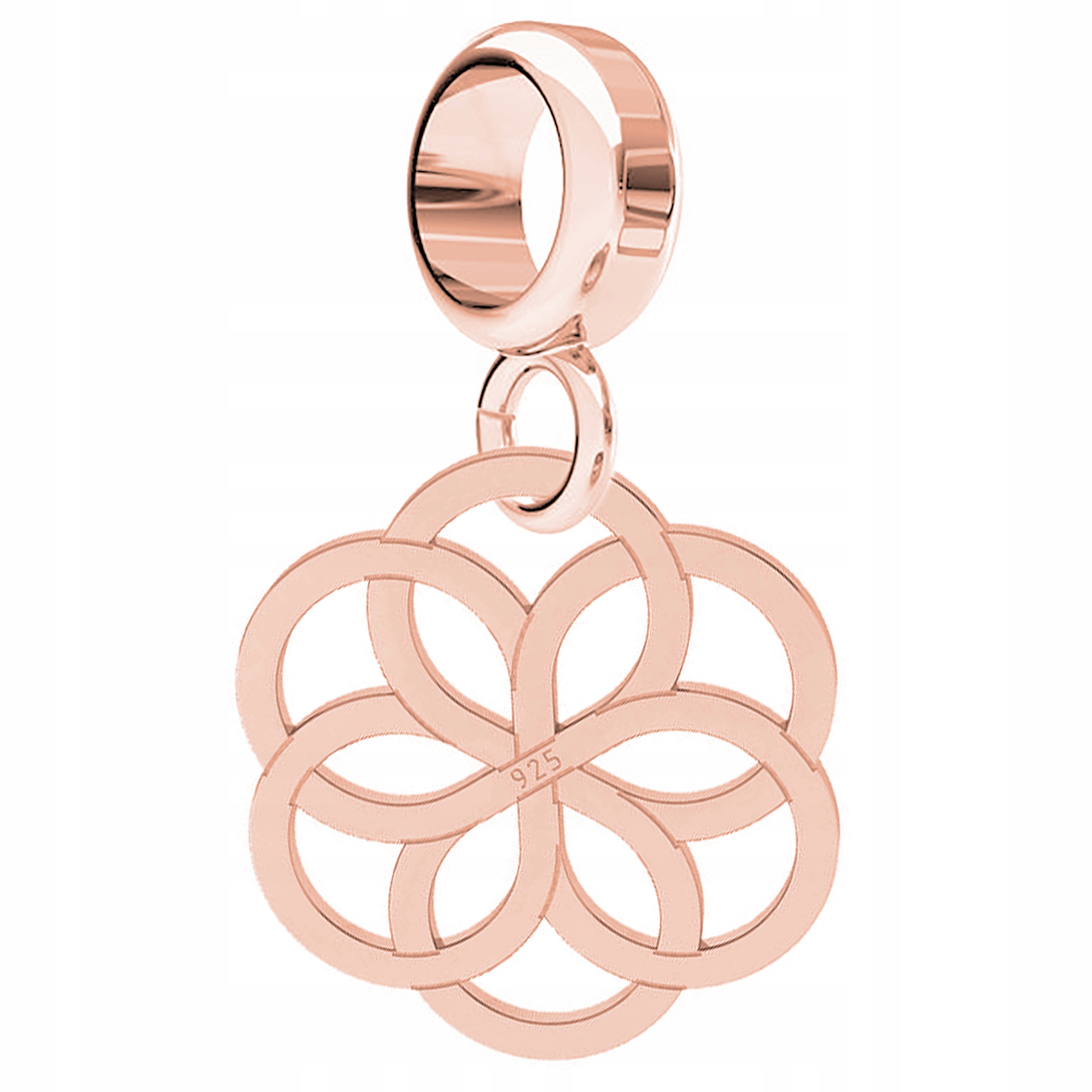 Přívěsek Ażurowa Rozeta, růžové zlato 925/1000