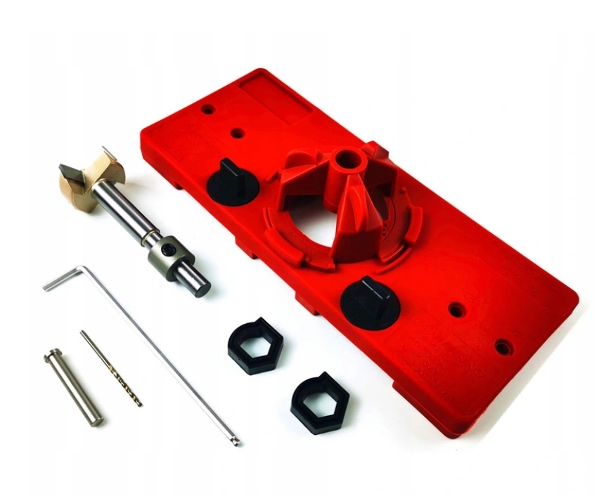 SZABLON DO WIERCENIA OTWORÓW POD ZAWIASY 35 ZESTAW