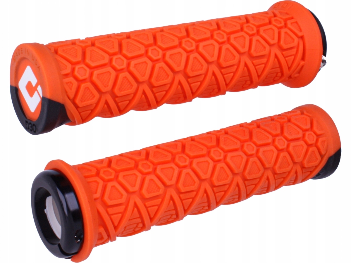 Cyklistické gripy Odi Grips Vanquish v2.1 Lock-On 135mm Oranžové