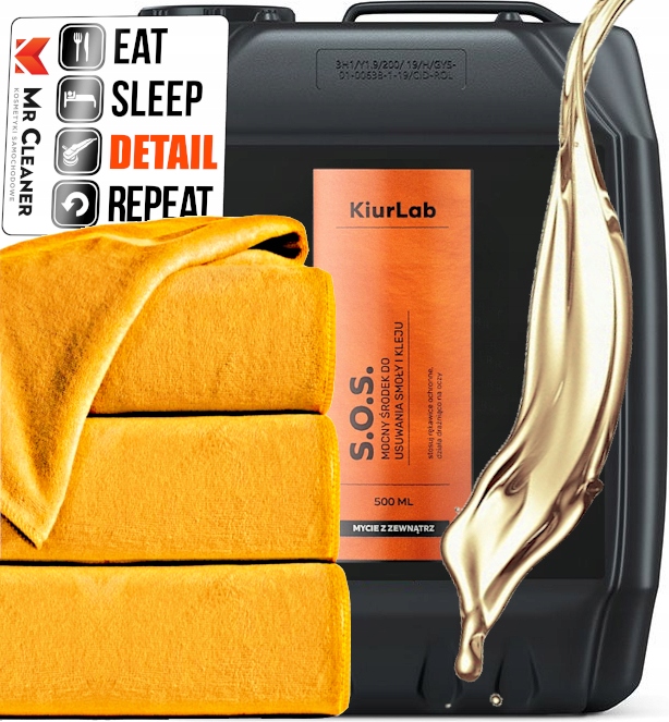 KiurLab Sos Silný rozpúšťadlo na odstraňovanie dechtu, lepidla, živice, farby 5L