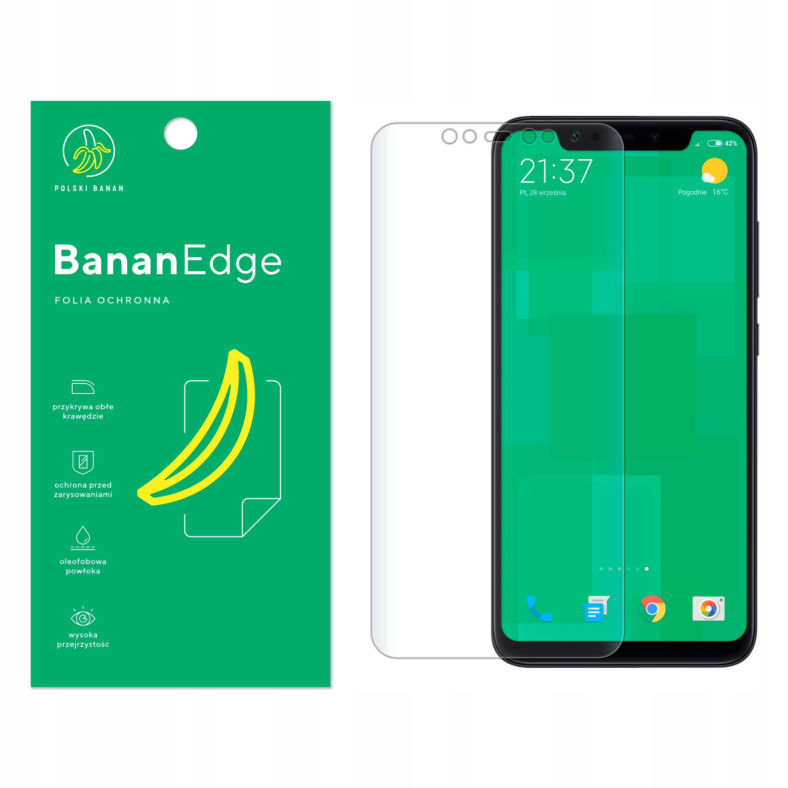 

Folia Ochronna Polski Banan do Xiaomi Mi8 / Mi 8