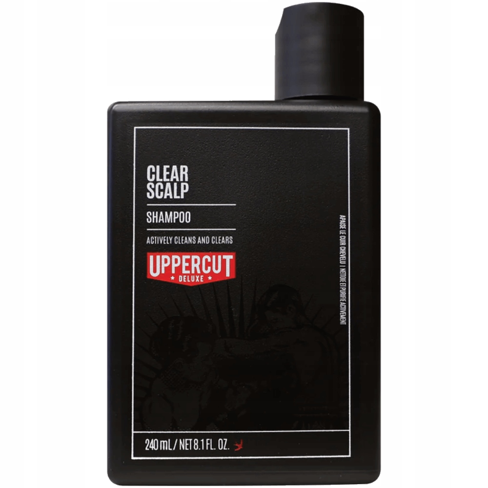 Uppercut Deluxe Clear Scalp Proti lupům šampon na vlasy, očistěte