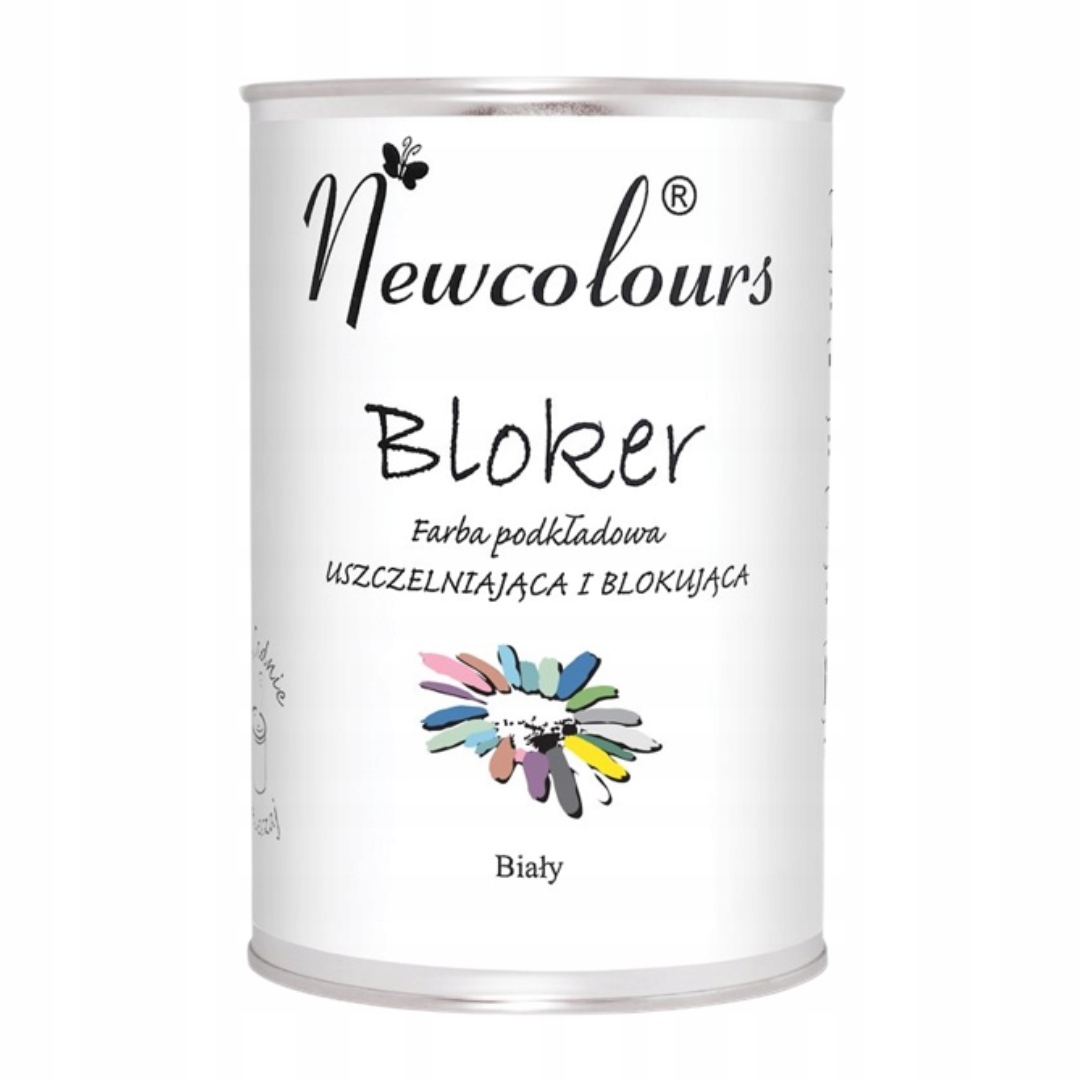 Bloker Newcolours biała farba blok. 900ml