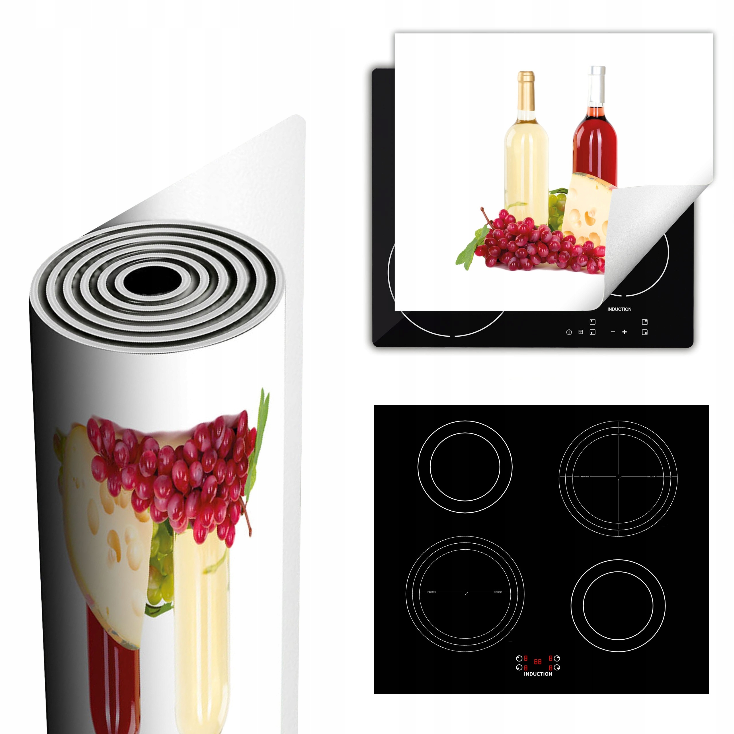 Ochranná Podložka Na Sporák Má Více Místa 60x52 Víno bílá