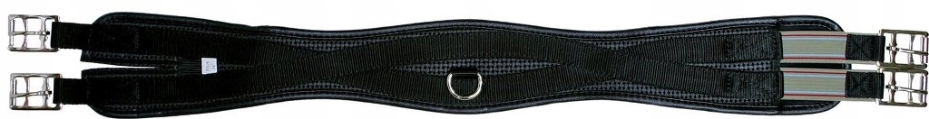 Pásek pro koně Api, profilovaný, černá barva, velikost 135 cm