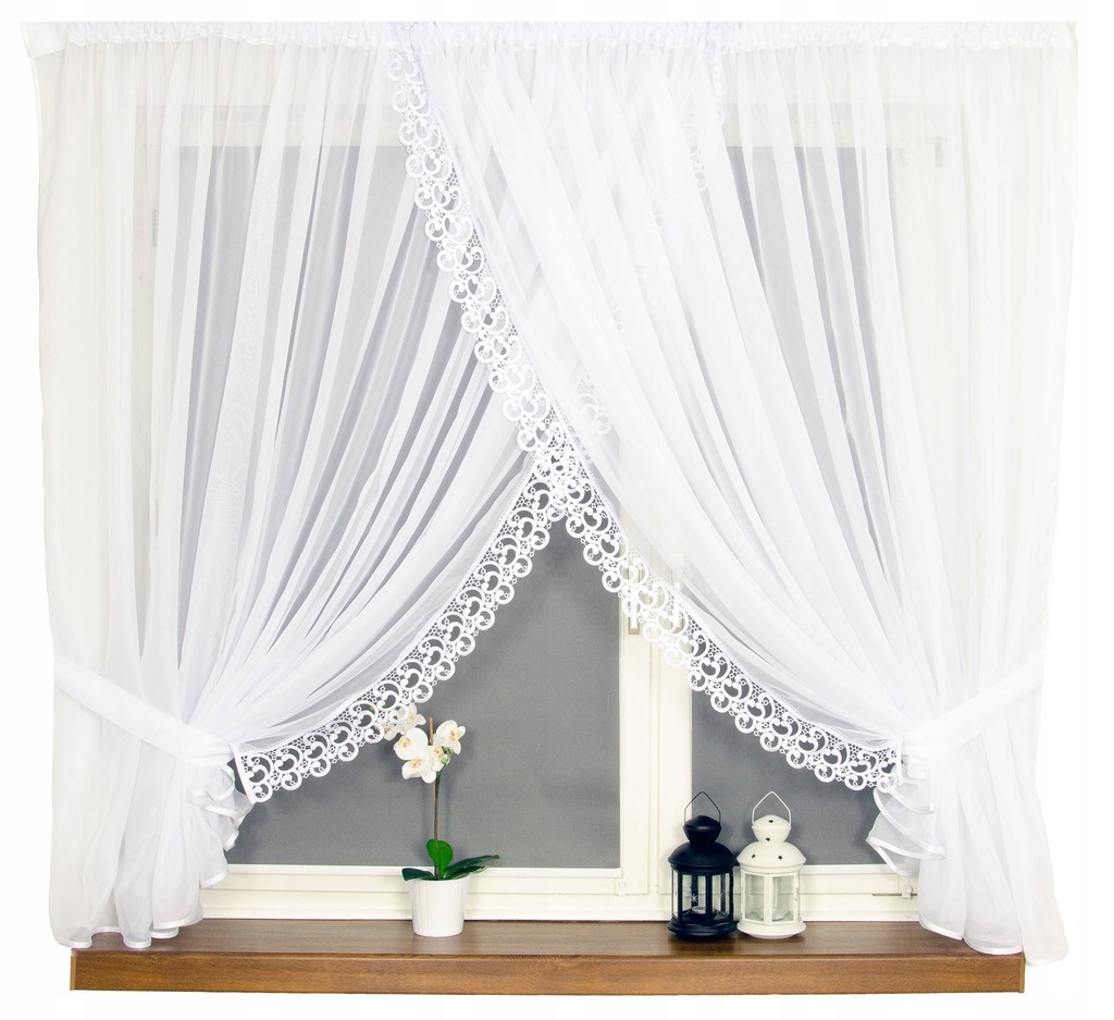 NOWA KLASYCZNA FIRANA WOAL + GIPIURA 10cm 300x160