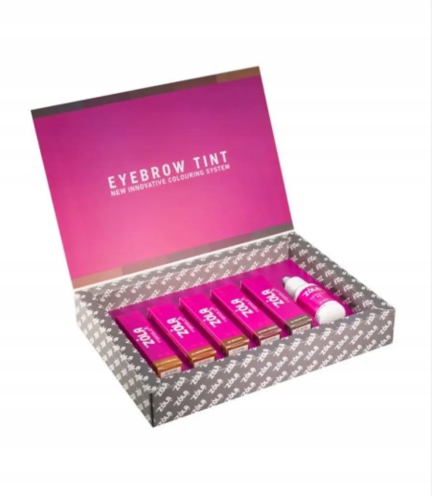 Sada na obočí Barvy v tubách 5 barev 15 ml Oxidant 30 ml Zola