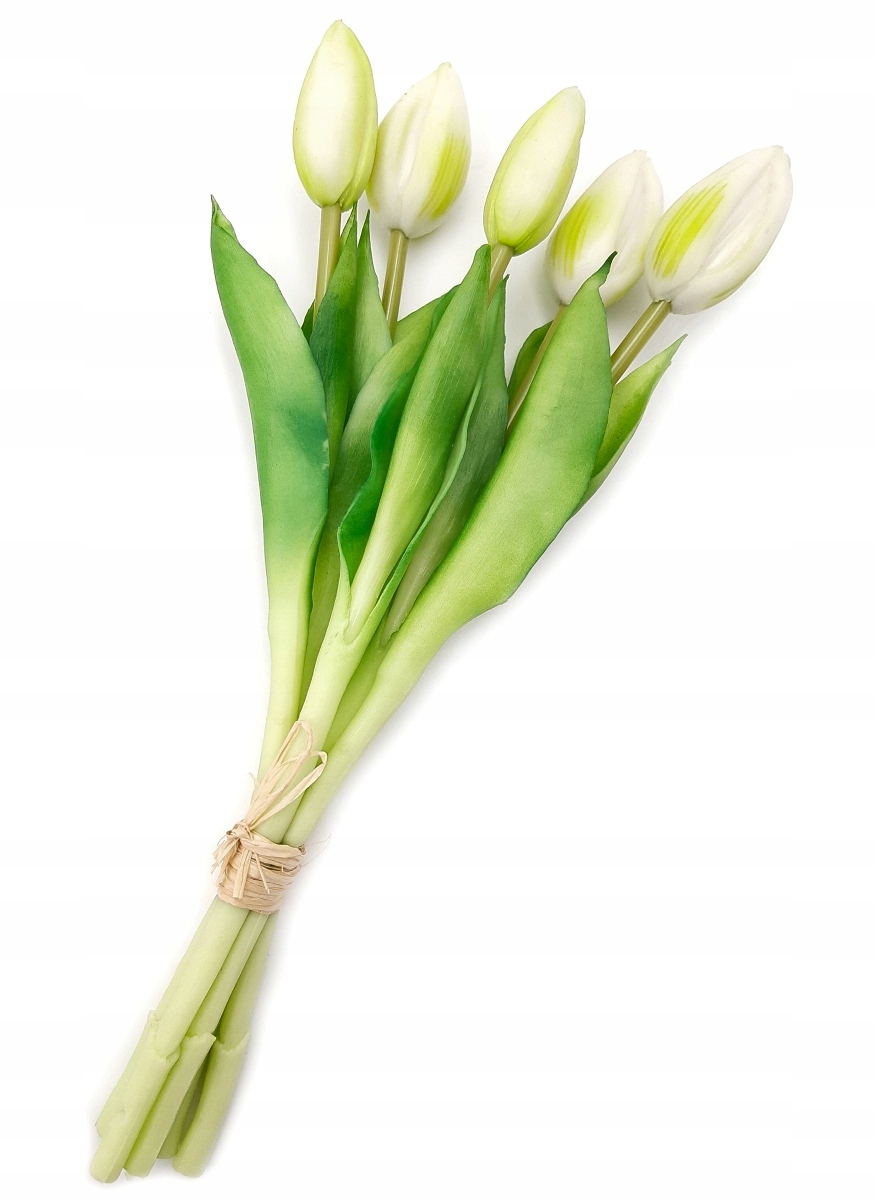 

Tulipan Silikonowy Tulipany Bukiet 5 sztuk Białe