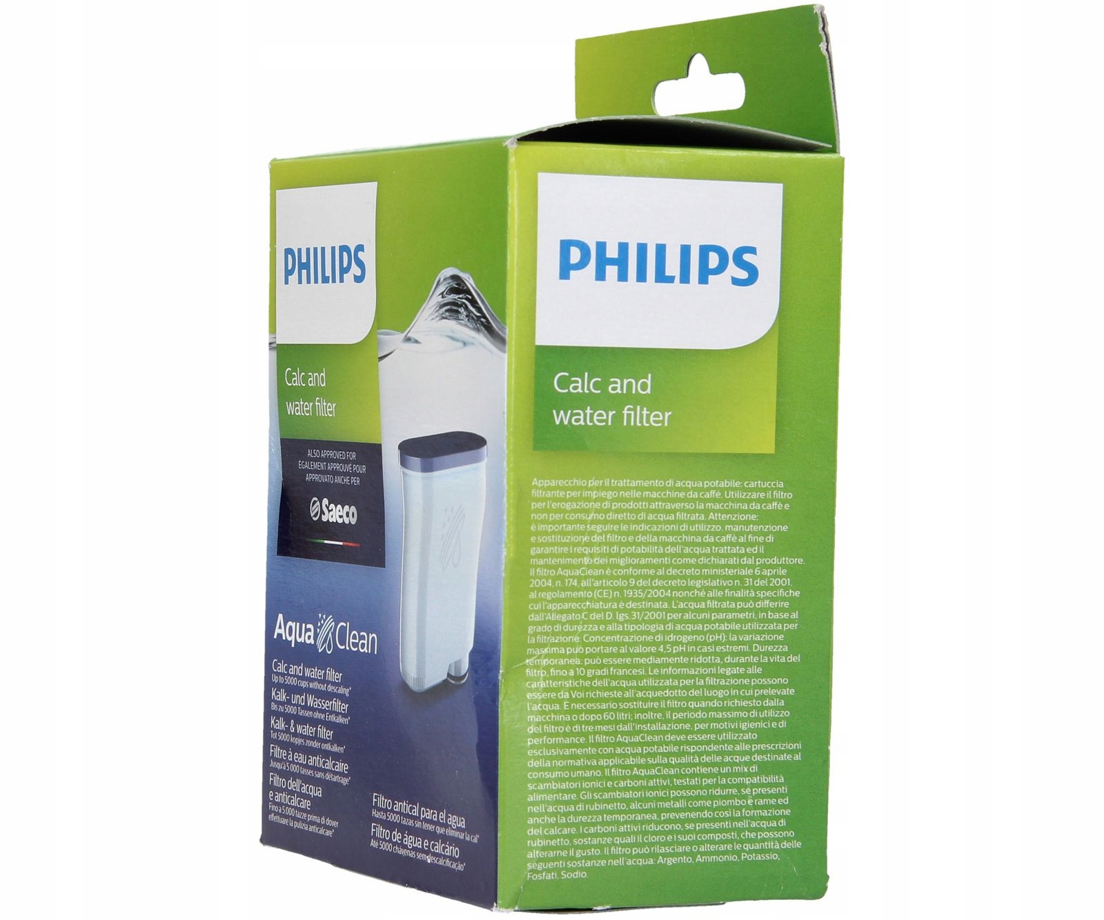 FILTR EKSPRESU SAECO AQUA CLEAN ORYGINAŁ Kod producenta wymienny filtr do wody philips aqua