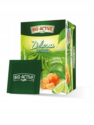 Levně 8 x Big-Active Čaj s limetkou a mandarinkou 20 sáčků
