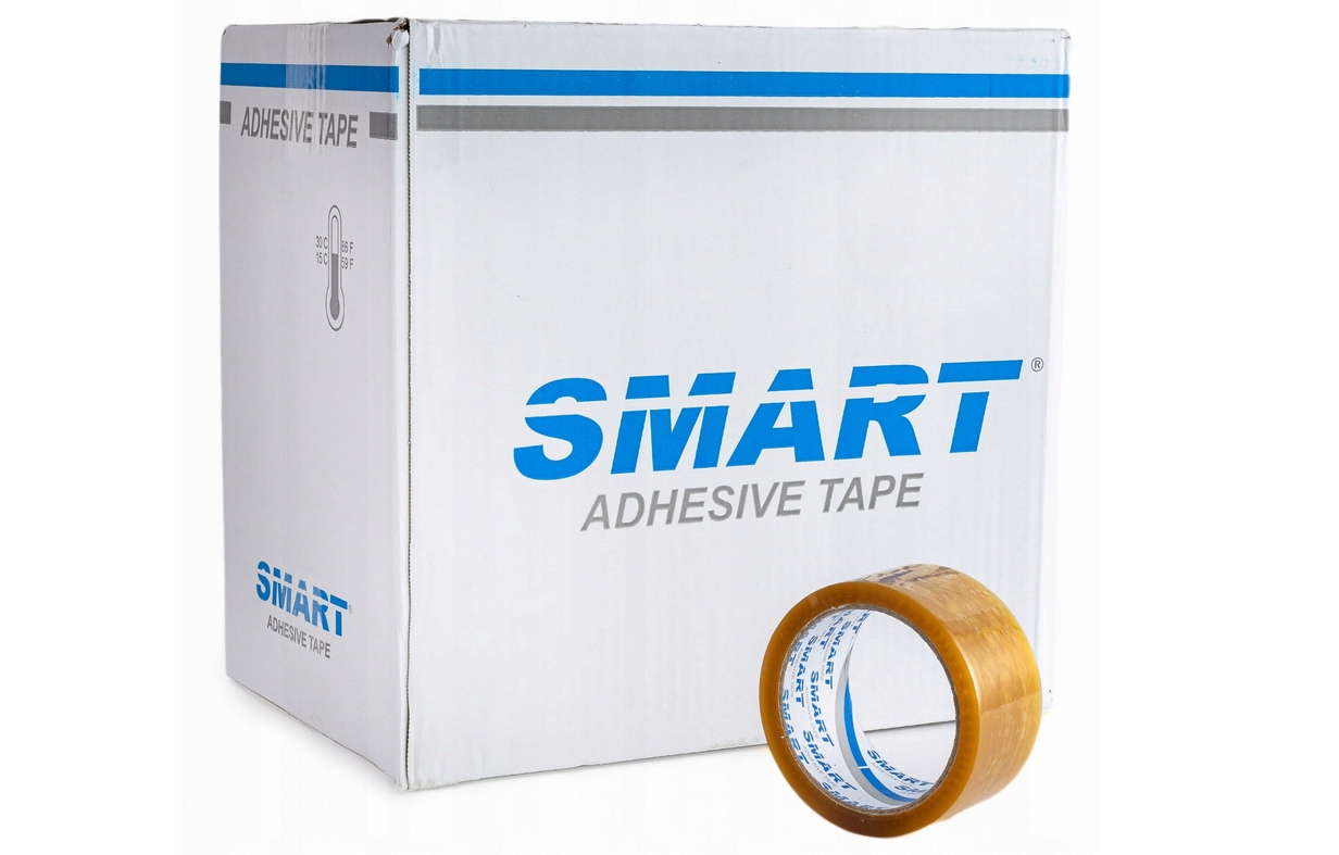 Taśma pakowa Smart Solvent kauczuk przeźroczysta 48/66Y -super mocna 36szt.
