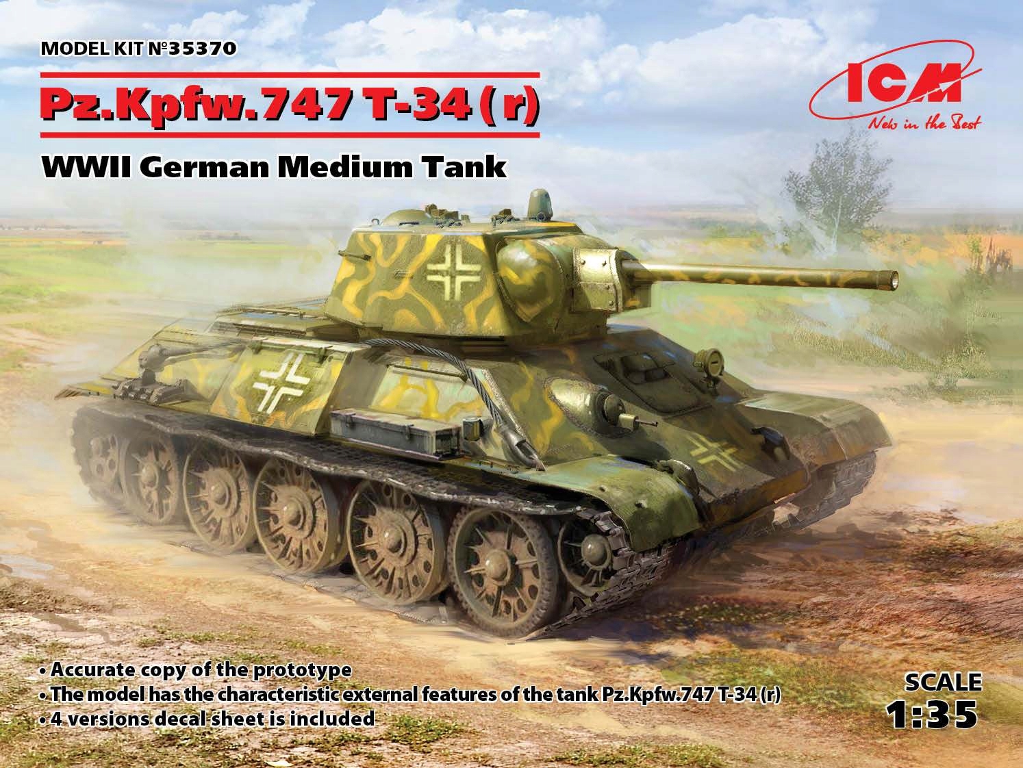 Pz.Kpfw. T-34-747(r) 1:35 ICM 35370
