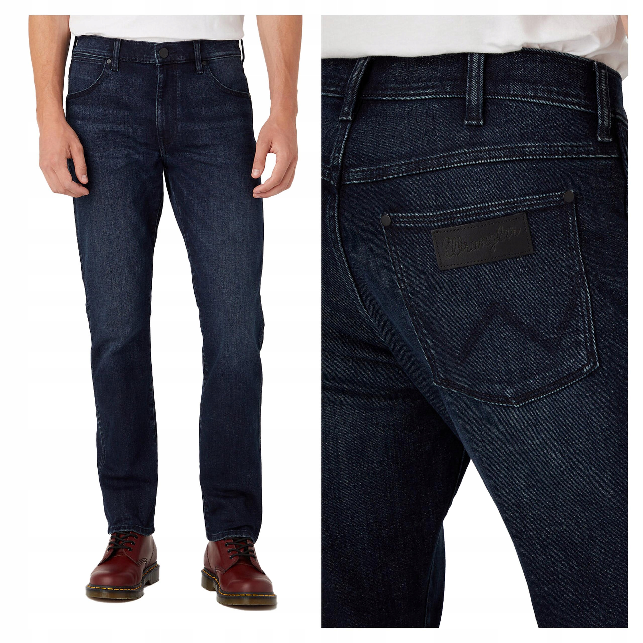 Pánské jednoduché džínové kalhoty Wrangler Larston 31/32