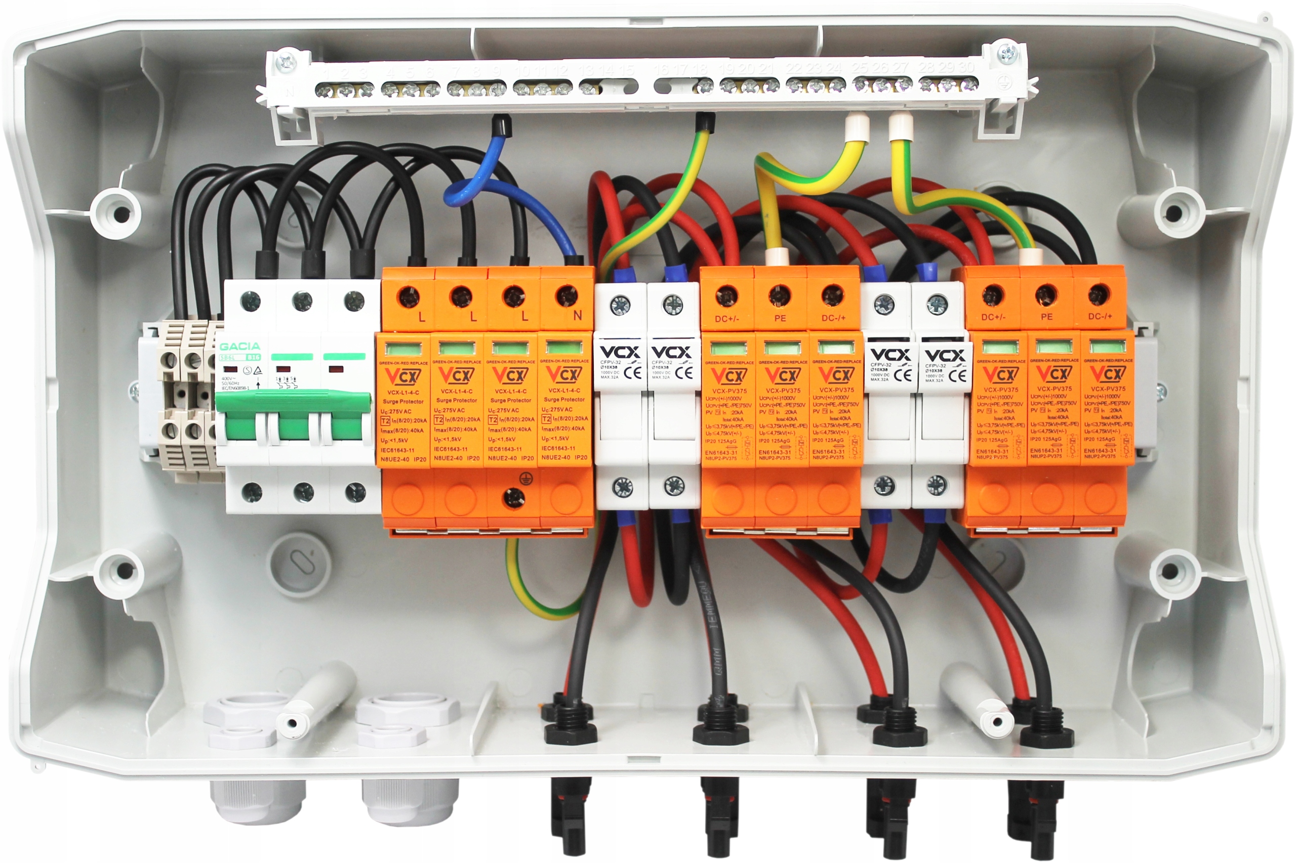 ROZDZIELNICA AC/DC 1000V DC OGRANICZNIK PRZEPIĘĆ Rodzaj rozdzielnica