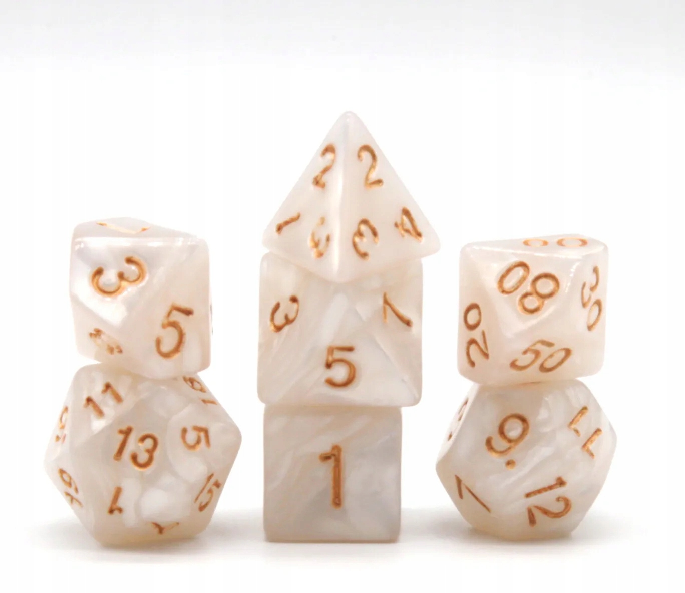 LWIĄTKO Z CINTRY ZESTAW 7 JADEITOWYCH KOŚCI KOSTEK RPG Nazwa Lwiątko z Cintry