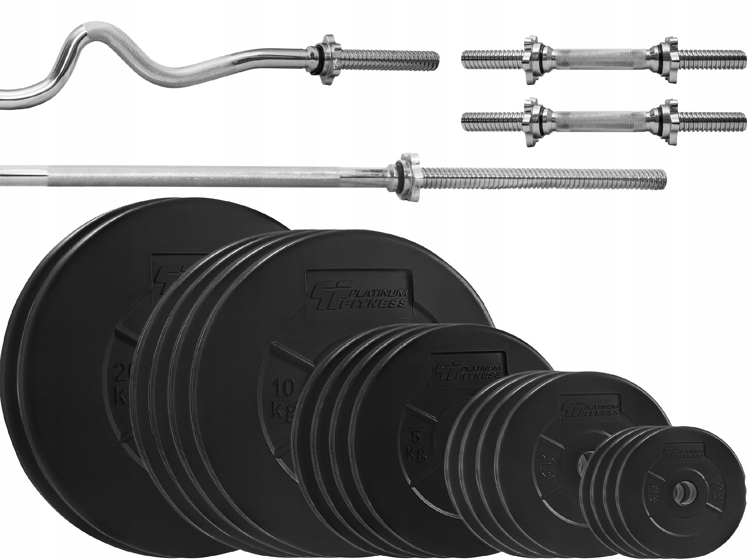 

Zestaw Obciążenie 135kg 4 Gryfy