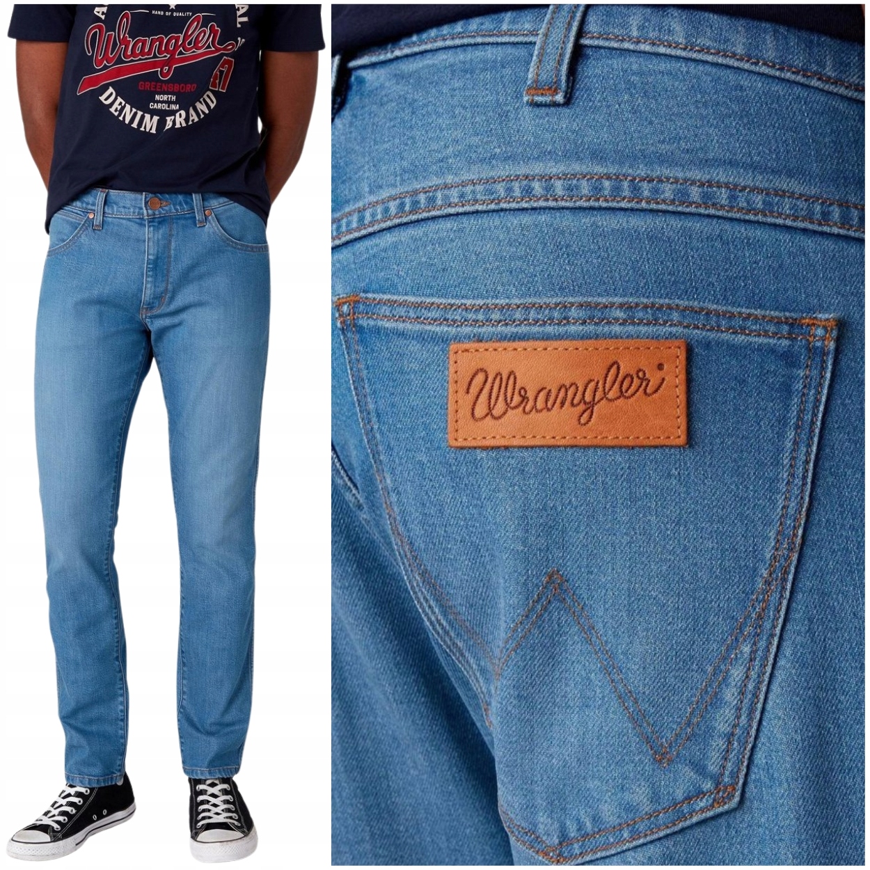 Wrangler Larston slim Spaced Out přiléhavé džínové kalhoty W29 L32
