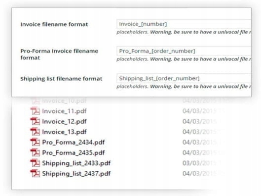 Wtyczka YITH WooCommerce PDF Invoice and Shipping Rodzaj szablony