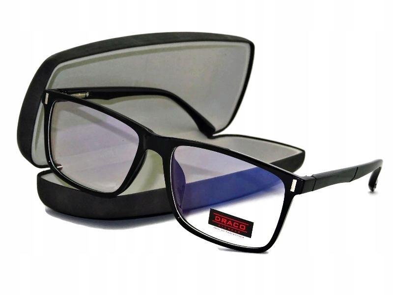 

Meskie Okulary Antyrefleks zerówki Komputera Etui