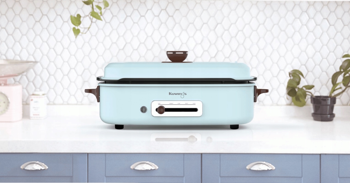 MULTIGRILL ELEKTRYCZNY KUVINGS DOMOWY BŁĘKIT DODATKOWA PŁYTA TAKOYAKI Model MultiGrill