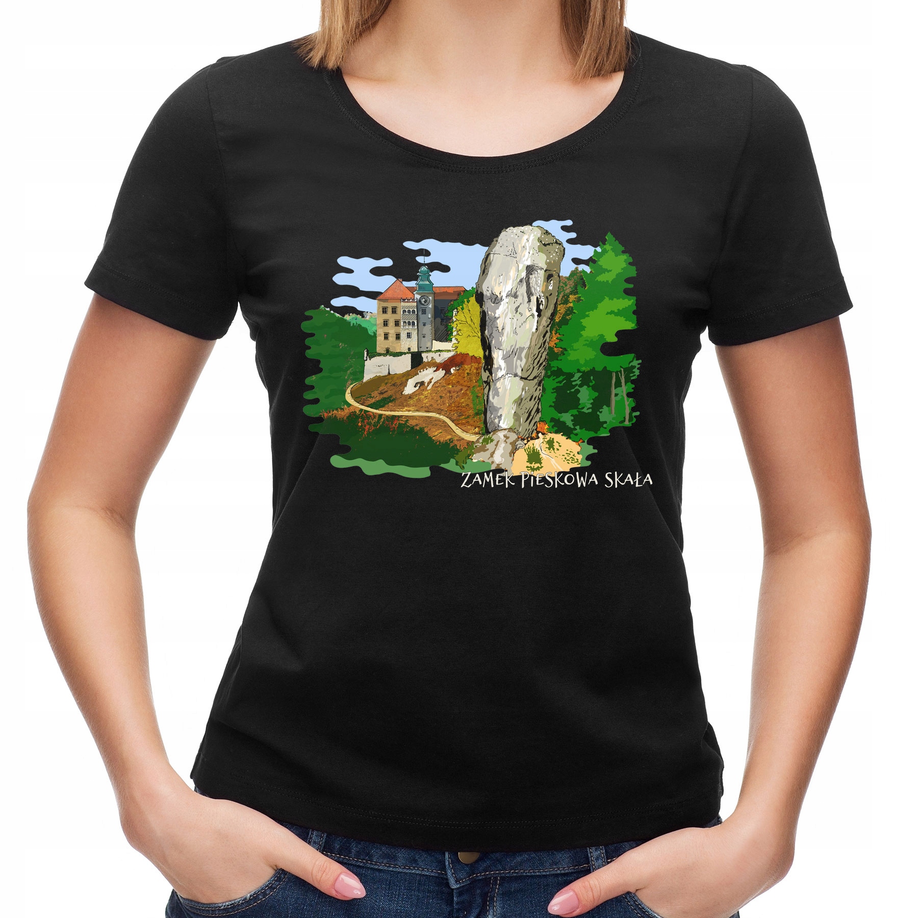 

Koszulka Zamek Pieskowa Skała (L):: XL,: czarny