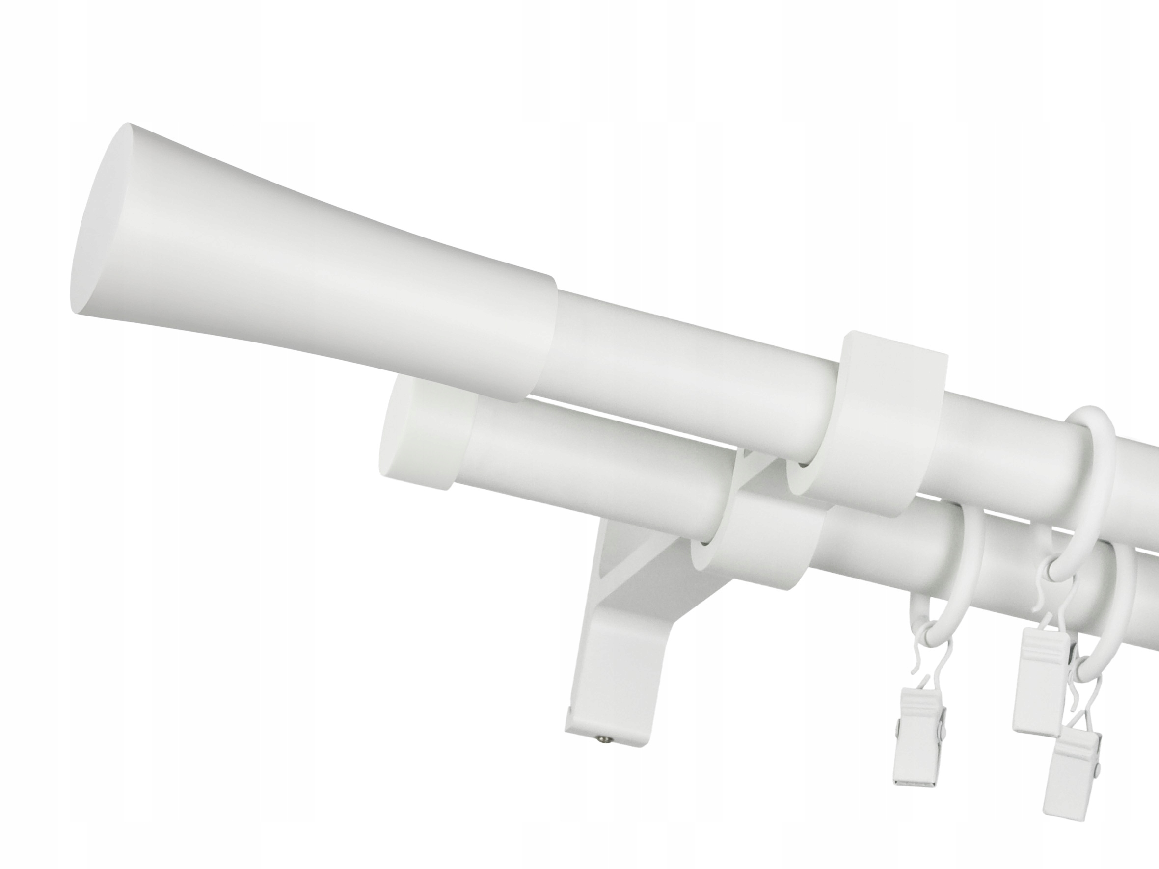 

Nowoczesny karnisz podwójny 19mm Teo 240cm