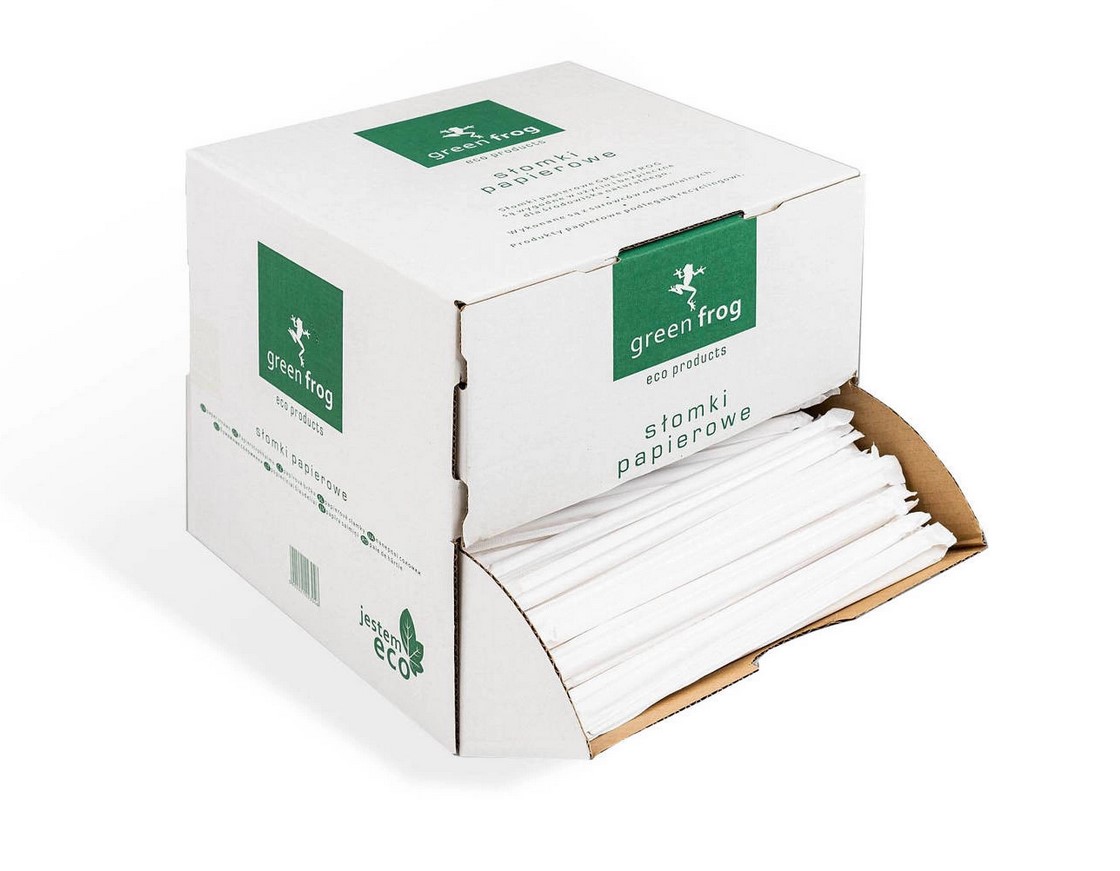 Brčka jednotlivě balená v kartonové krabičce, dávkovač eko 8/197 mm, 800 ks