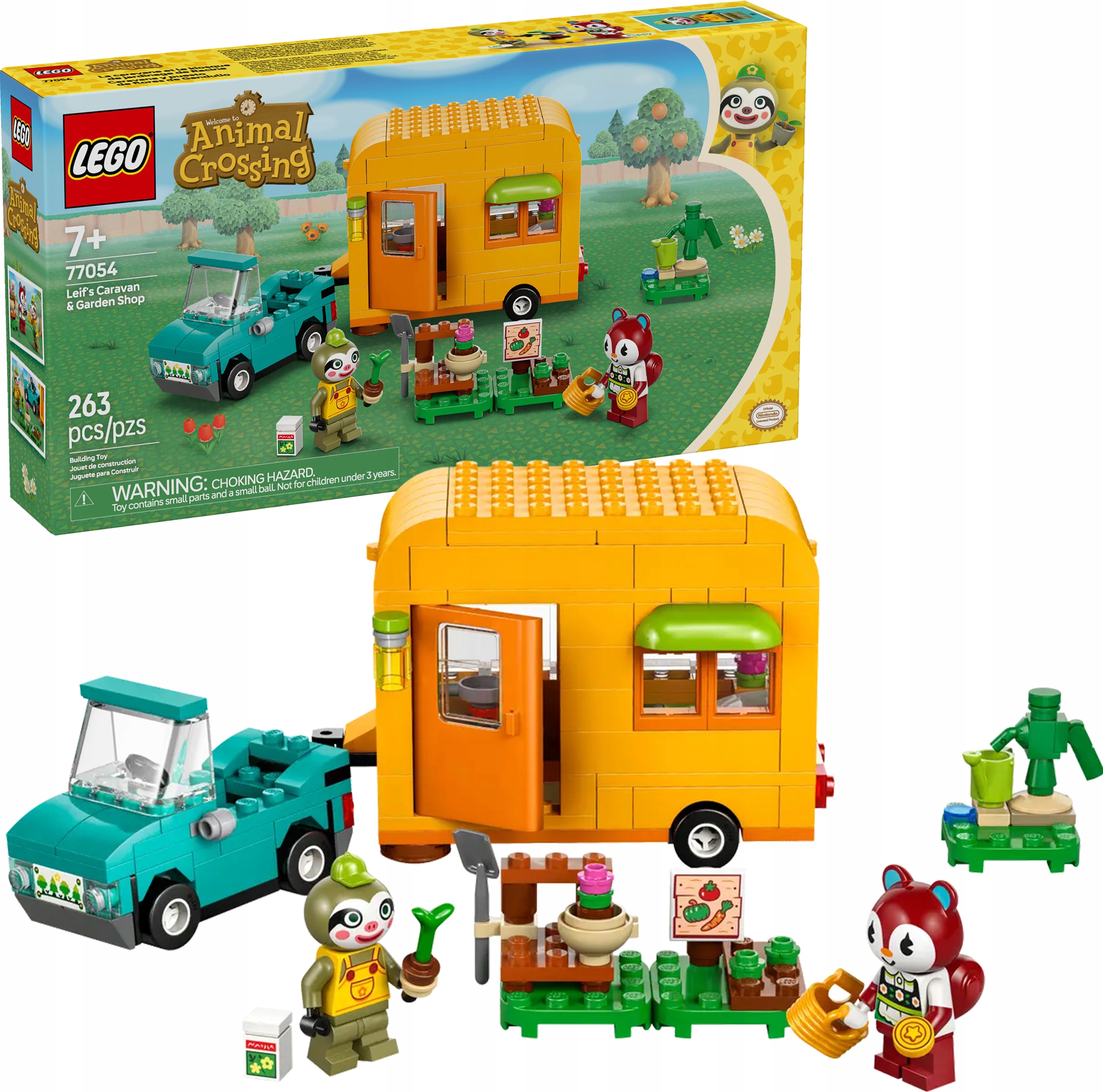 Lego Animal Crossing Leif a jeho Karavan a zahradnický obchod 77054