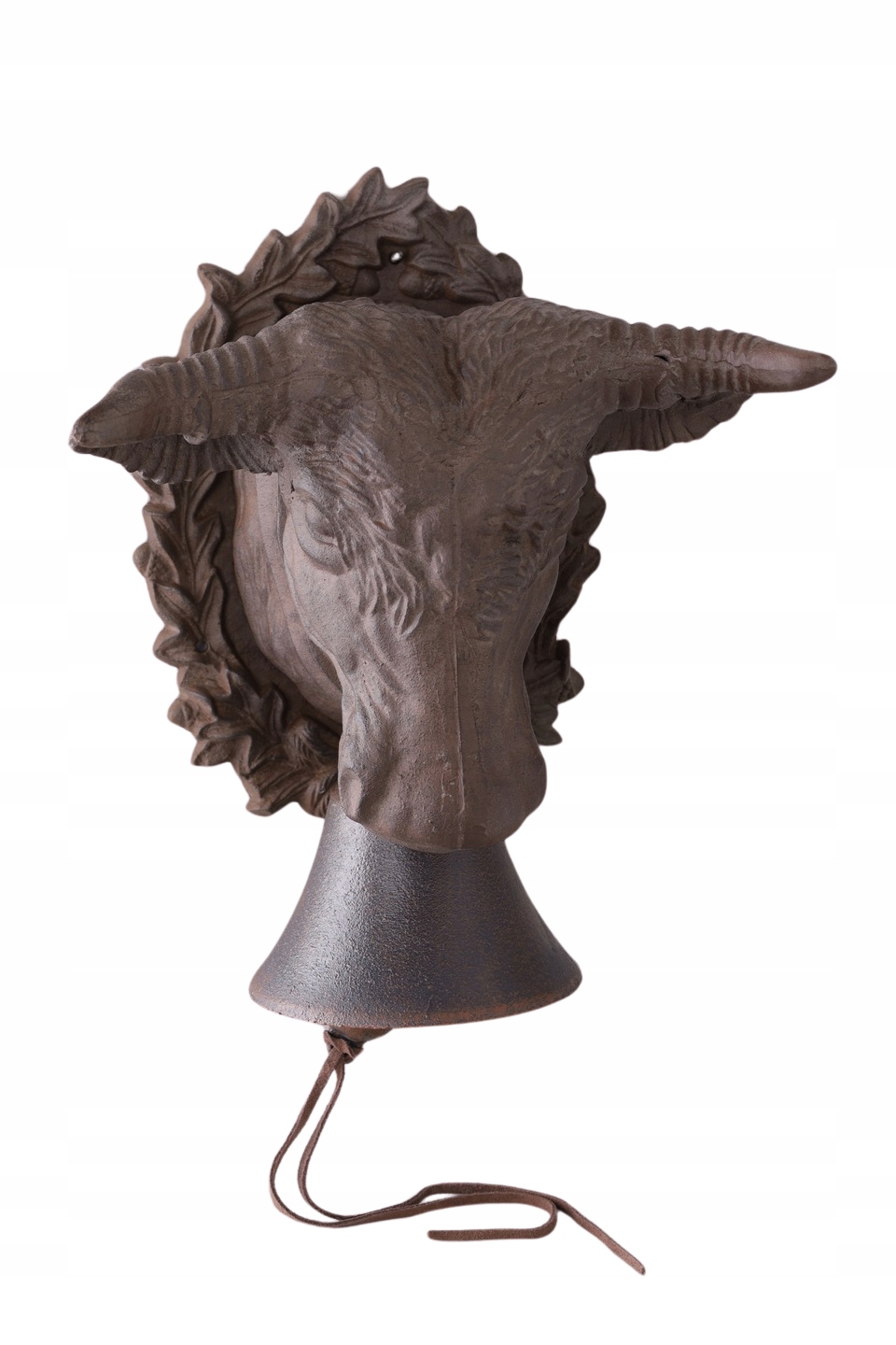 DZWON ŻELIWNY Z BYKIEM -OGROMNY POTĘŻNY