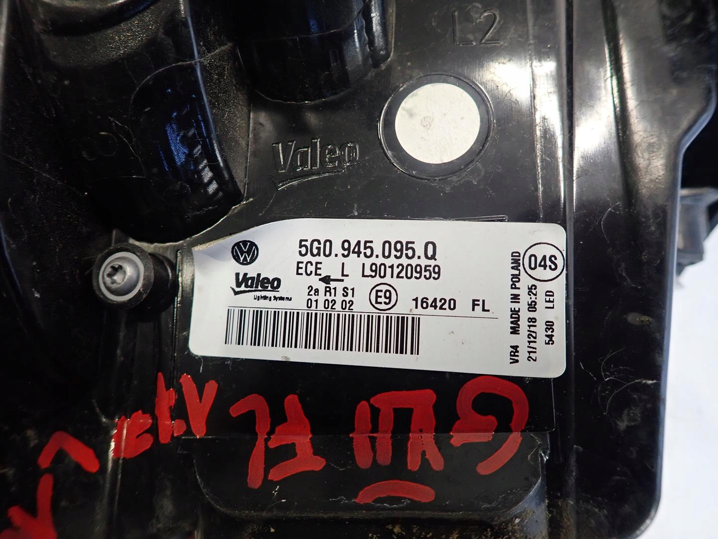 light rear part rear left VW GOLF VII LIFT 2017- HB 5G0945095Q