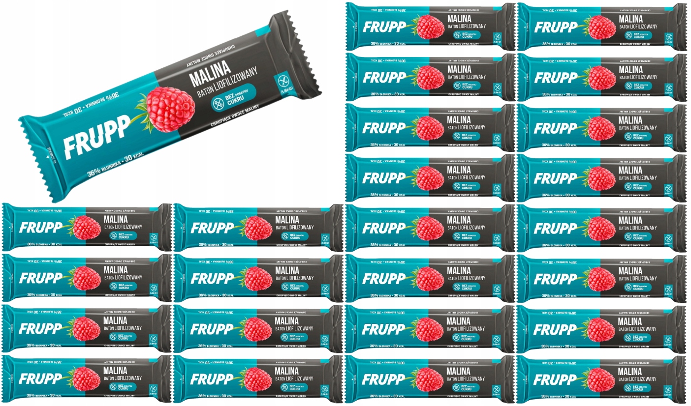 Levně 25 x Frupp lyofilizovaná tyčinka malina malinová bez lepku sada 9 g