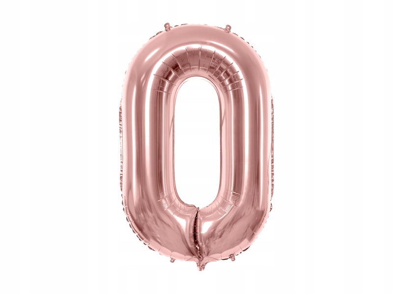

Balon Foliowy Cyfra O , 86cm, różowe złoto