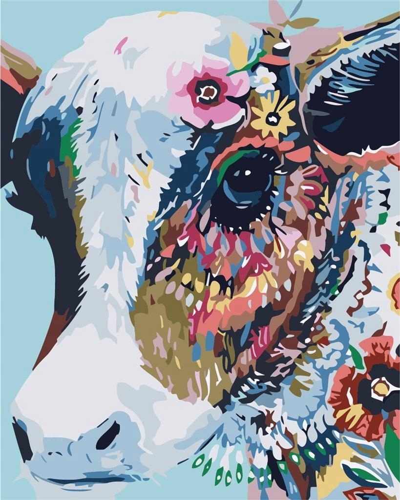 Malování Podle Čísel Kráva 40X50CM