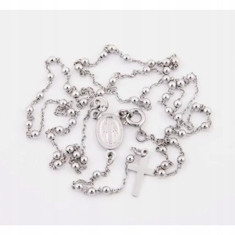 Růženec Stříbrný Rhodiovaný Rozpínací 50 cm