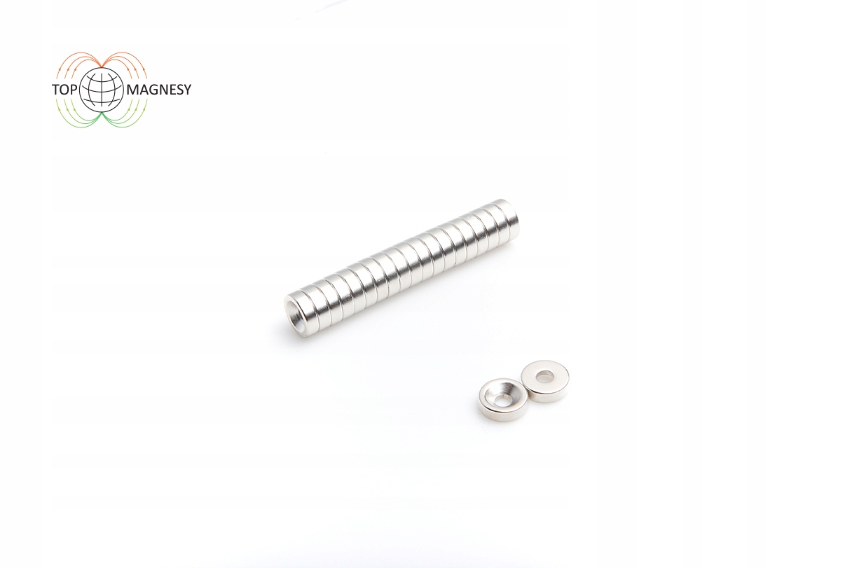 Magnes Neodymowy Pierścieniowy MP 10x(7x3,5)x3 N38 pod wkręt 10 sztuk EAN (GTIN) 5904624135931